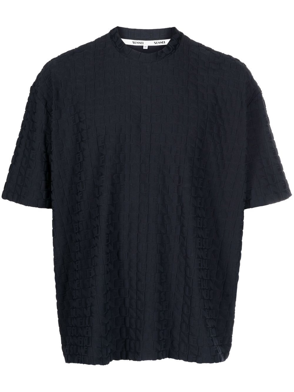 embossed-logo print T-shirt