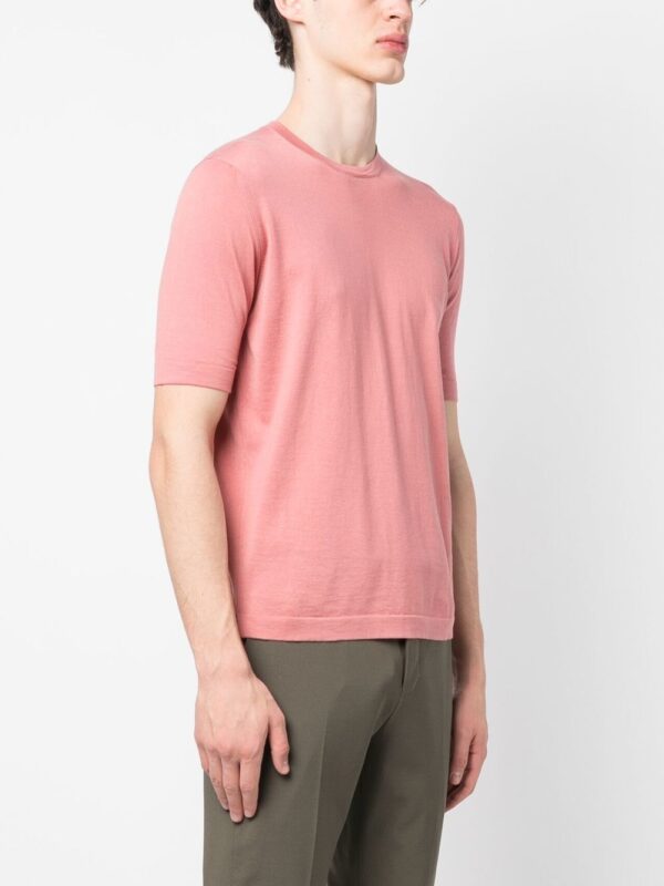 ⁦crew-neck cotton T-shirt⁩ - الصورة ⁦4⁩