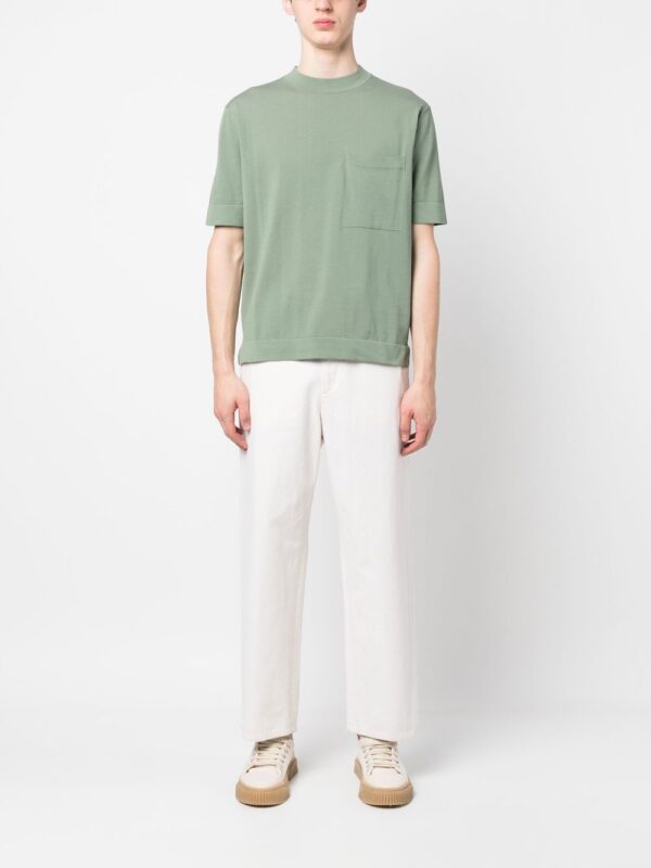 ⁦crew-neck cotton T-shirt⁩ - الصورة ⁦3⁩