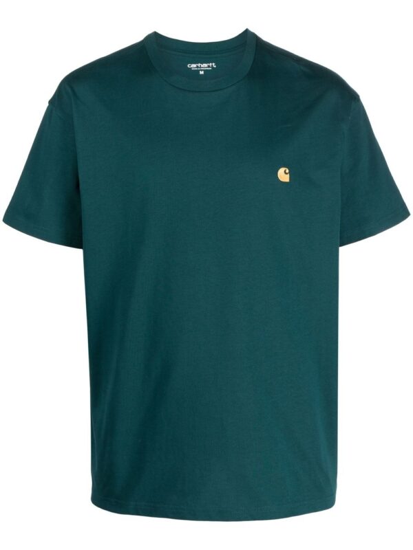 ⁦embroidered-logo cotton T-shirt⁩ - الصورة ⁦3⁩