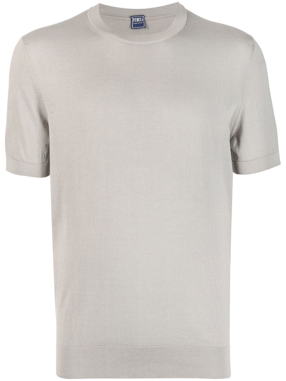 fine-knit cotton T-shirt