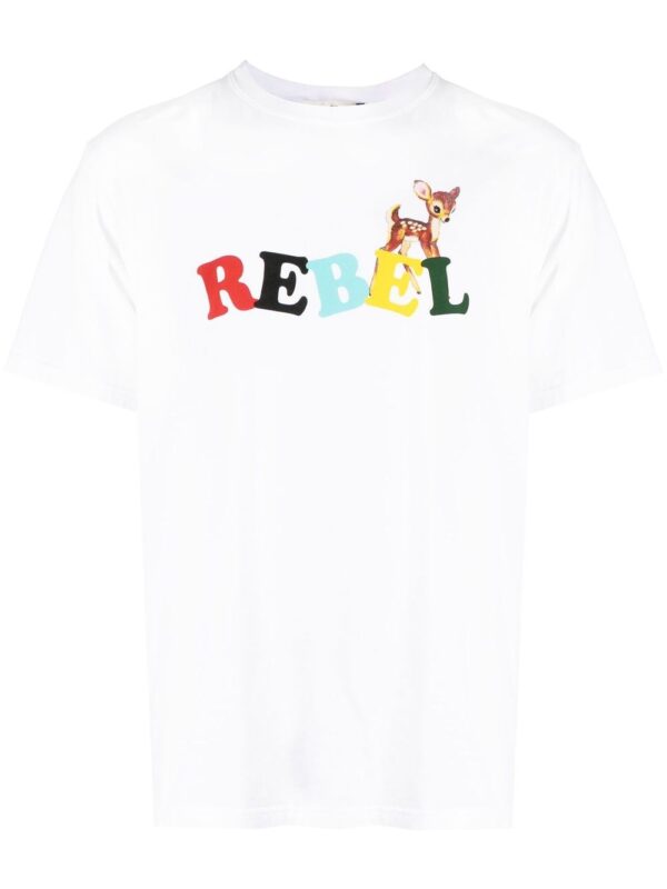 ⁦cartoon-print cotton T-shirt⁩ - الصورة ⁦3⁩