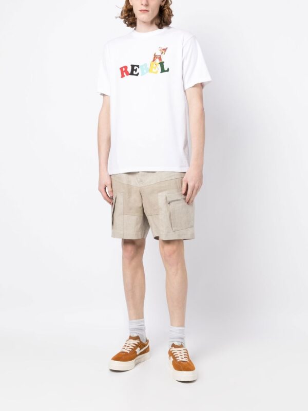 ⁦cartoon-print cotton T-shirt⁩ - الصورة ⁦4⁩