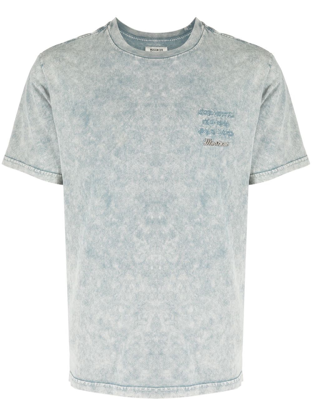 acid-wash short-sleeve T-shirt