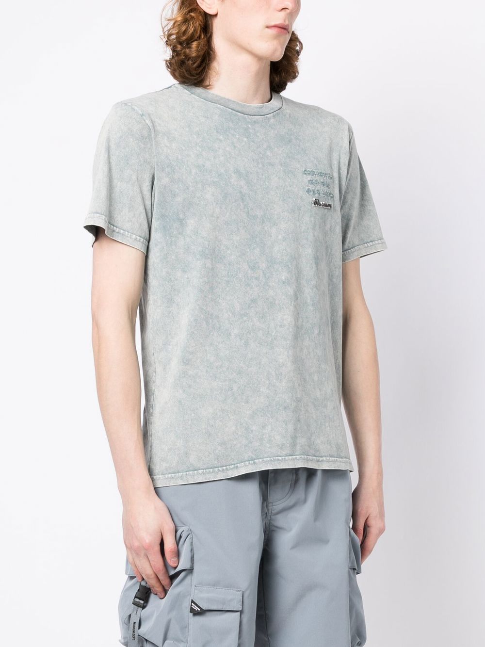 acid-wash short-sleeve T-shirt