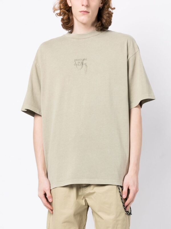 ⁦emboridered-logo short-sleeve T-shirt⁩ - الصورة ⁦2⁩