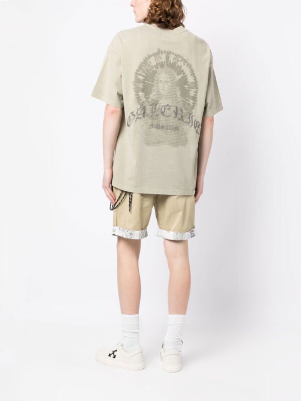 ⁦emboridered-logo short-sleeve T-shirt⁩ - الصورة ⁦3⁩