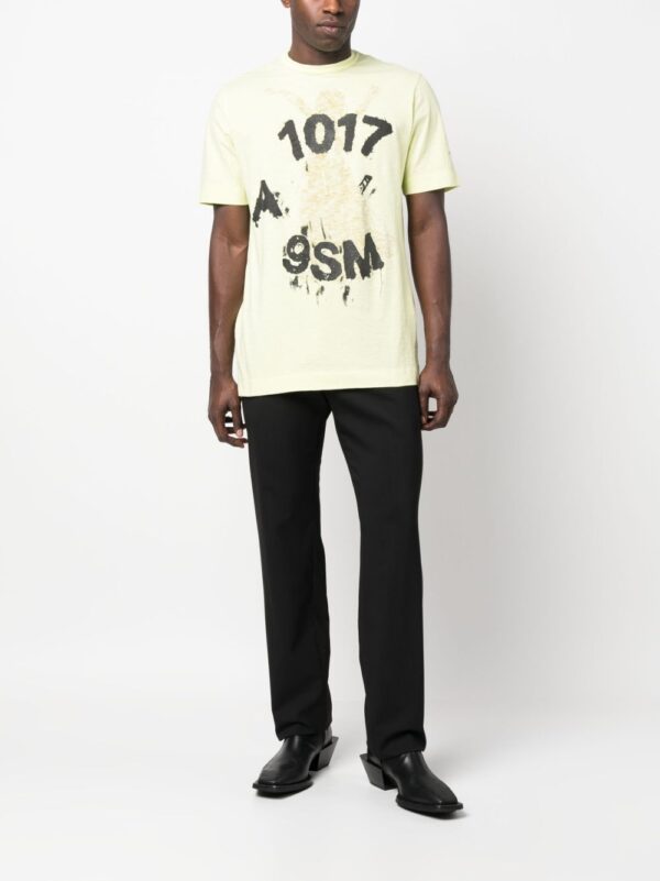 ⁦alogo-print cotton T-shirt⁩ - الصورة ⁦3⁩