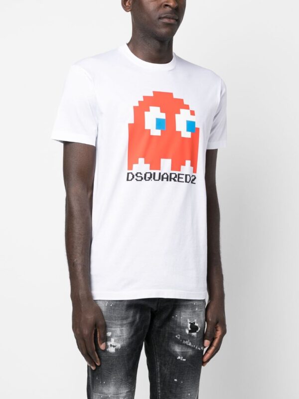 ⁦cartoon-print cotton T-shirt⁩ - الصورة ⁦2⁩