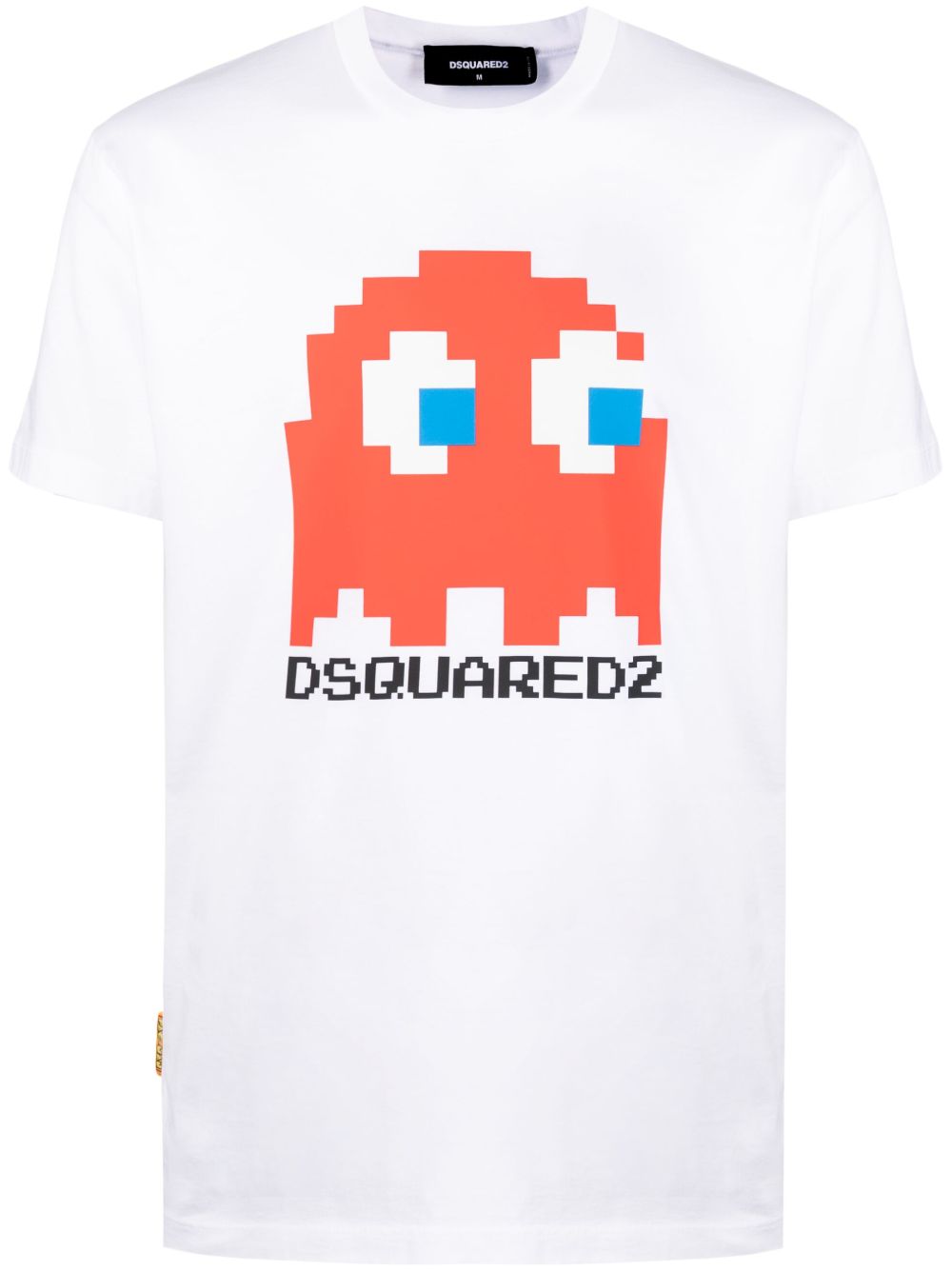cartoon-print cotton T-shirt