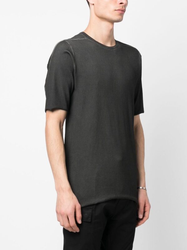⁦faded-effect organic-cotton T-shirt⁩ - الصورة ⁦2⁩