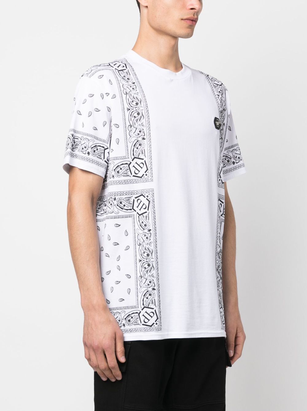 bandana-print short-sleeve T-shirt