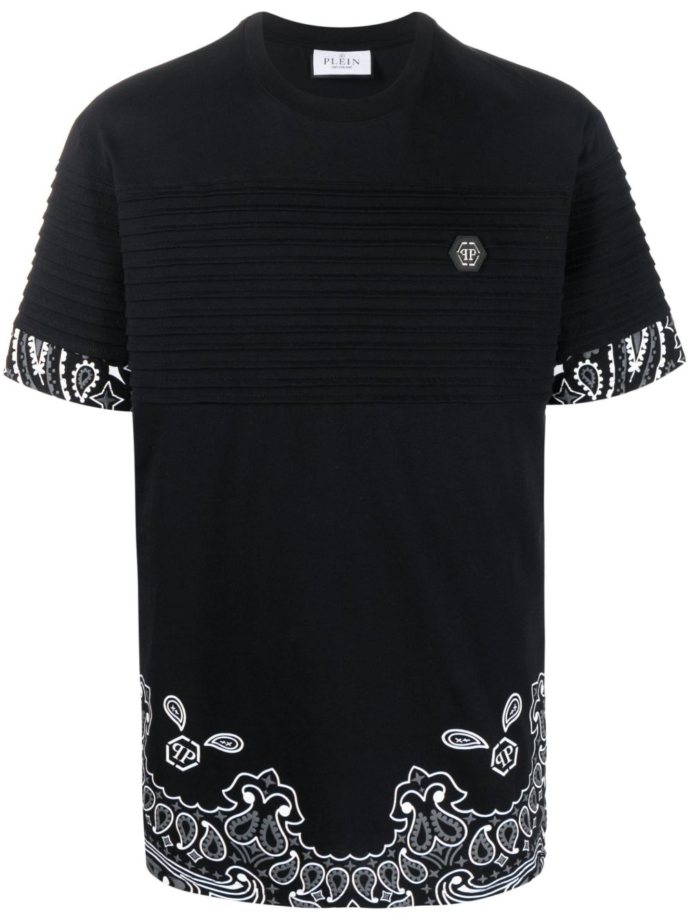 bandana-print ribbed T-shirt