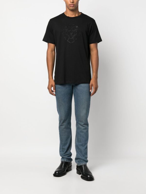 ⁦embroidered-motif cotton T-shirt⁩ - الصورة ⁦3⁩
