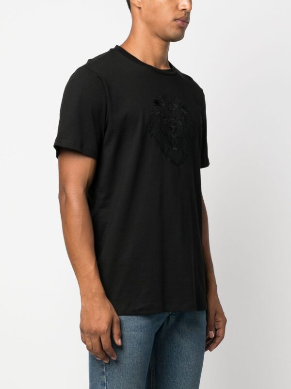 embroidered-motif cotton T-shirt