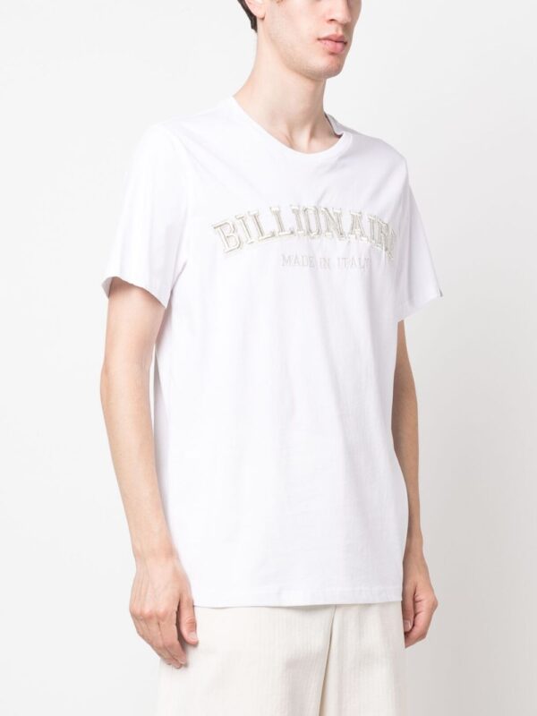 embroidered-logo T-shirt