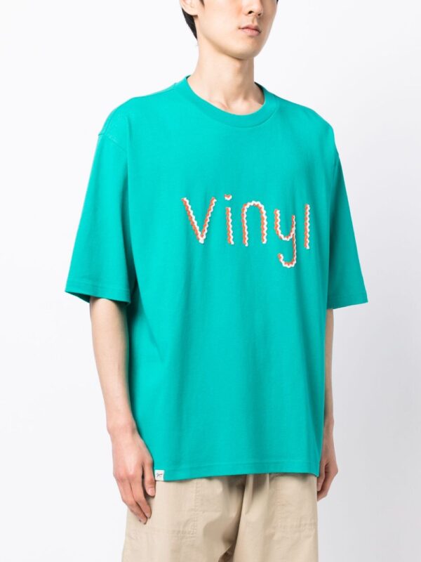 appliqué-detailing cotton T-shirt