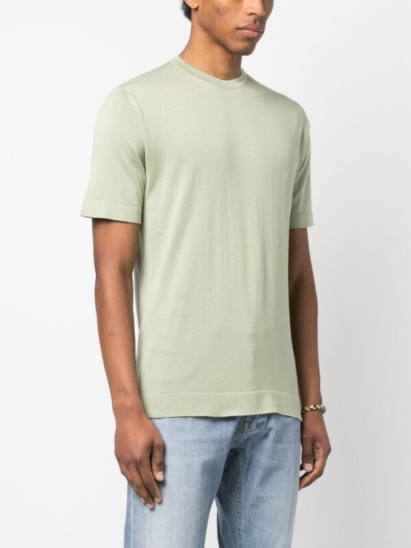 ⁦crew-neck cotton T-shirt⁩ - الصورة ⁦4⁩