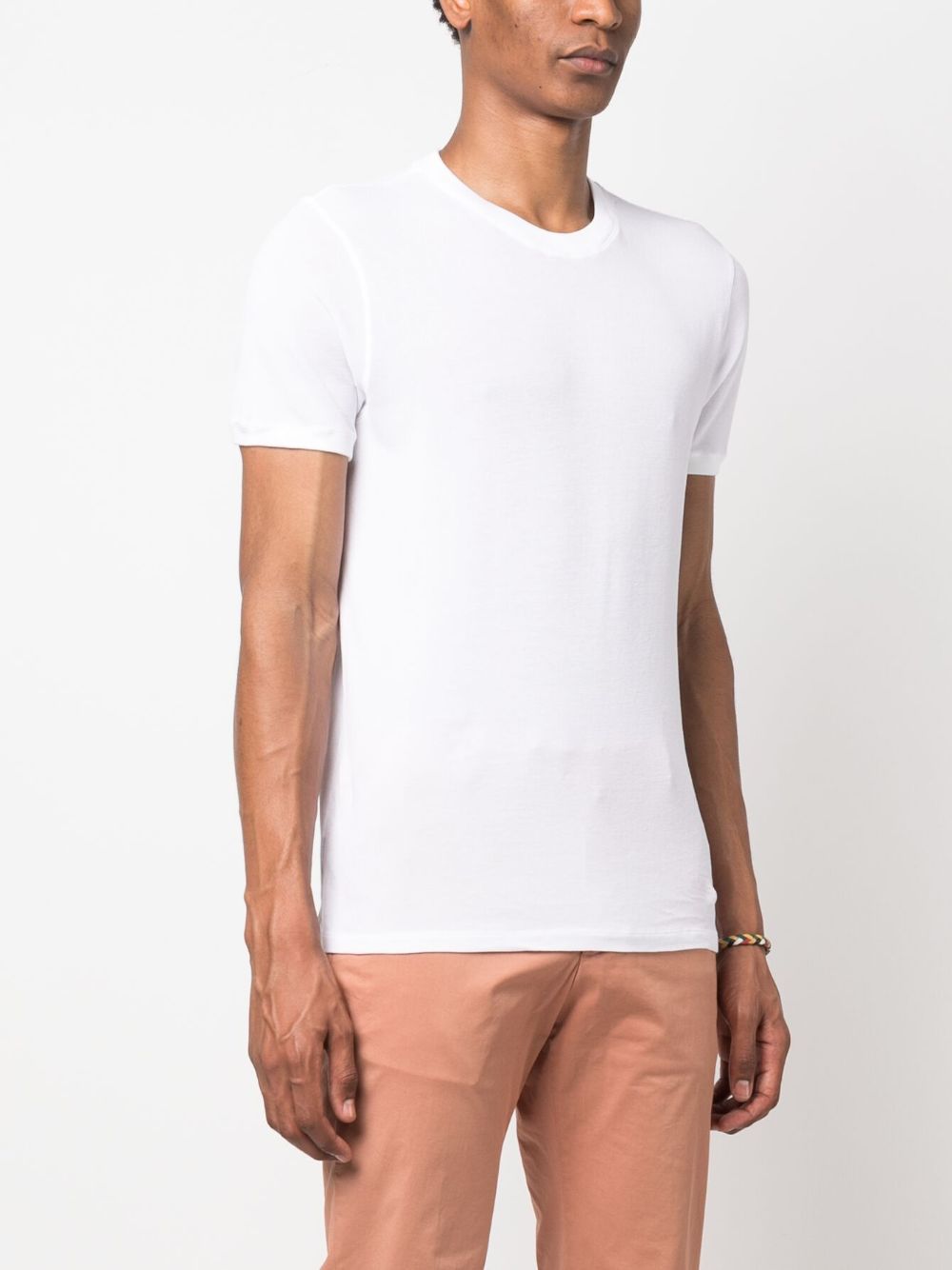 fine-knit cotton T-shirt