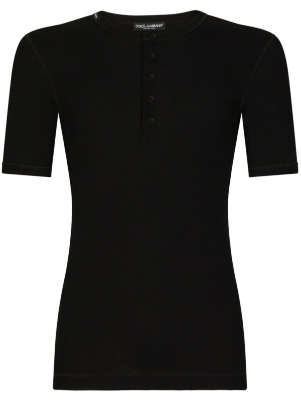 button placket T-shirt