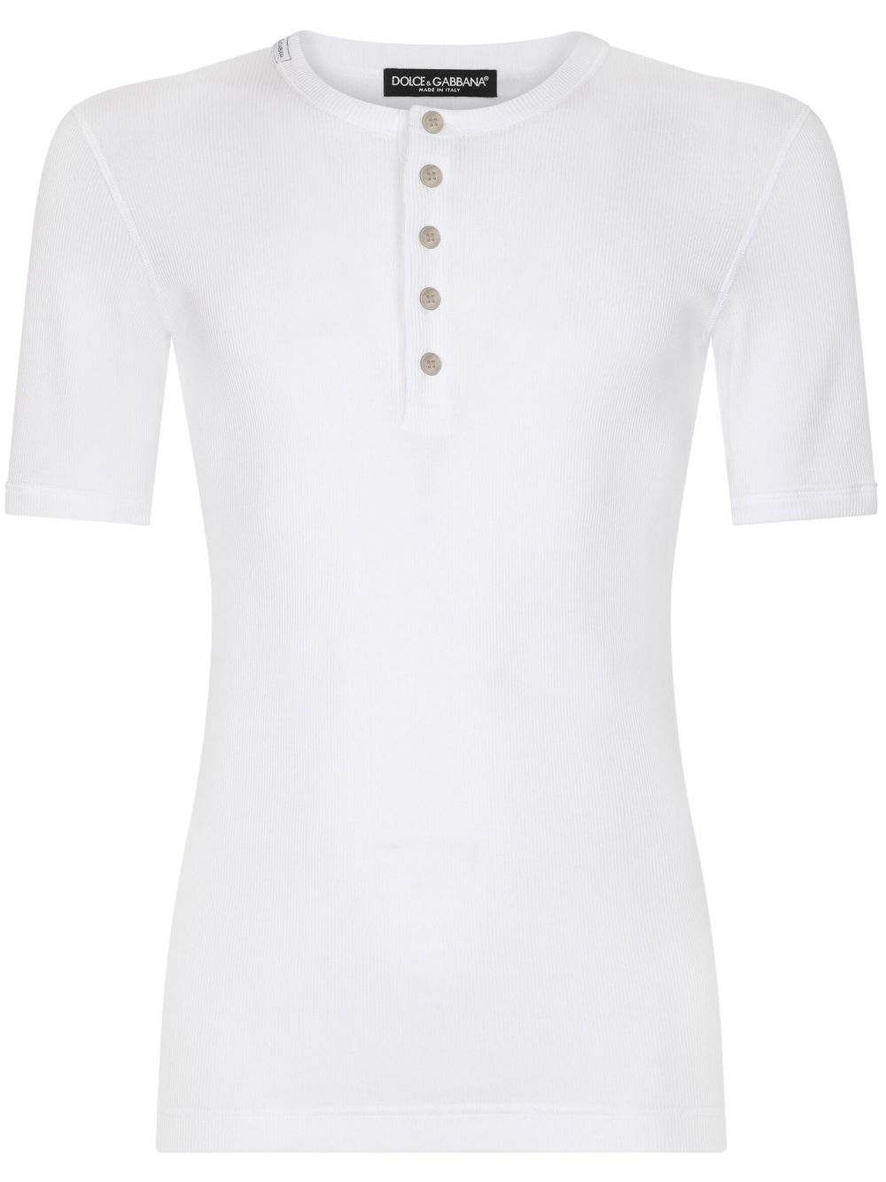 button placket T-shirt