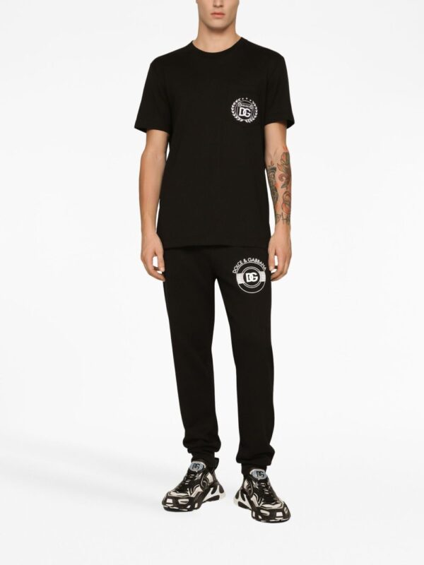 ⁦embroidered-logo cotton T-shirt⁩ - الصورة ⁦2⁩
