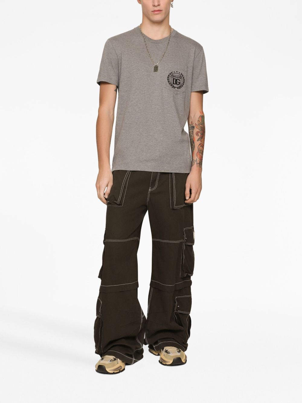 embroidered-logo cotton T-shirt
