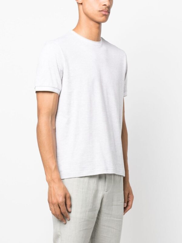 ⁦crew-neck cotton T-shirt⁩ - الصورة ⁦4⁩