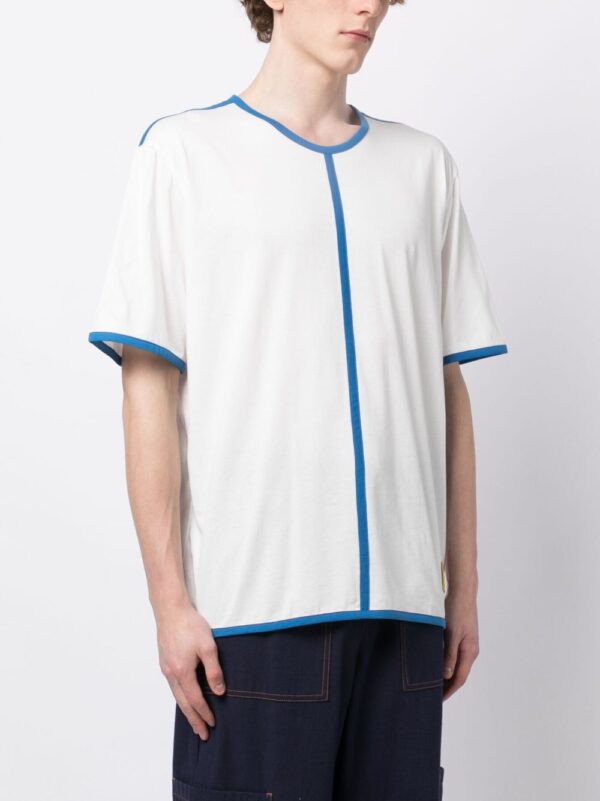colour-block short-sleeve cotton T-shirt