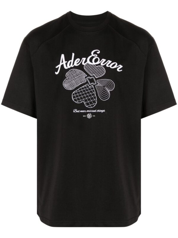 embroidered-logo cotton-blend T-shirt