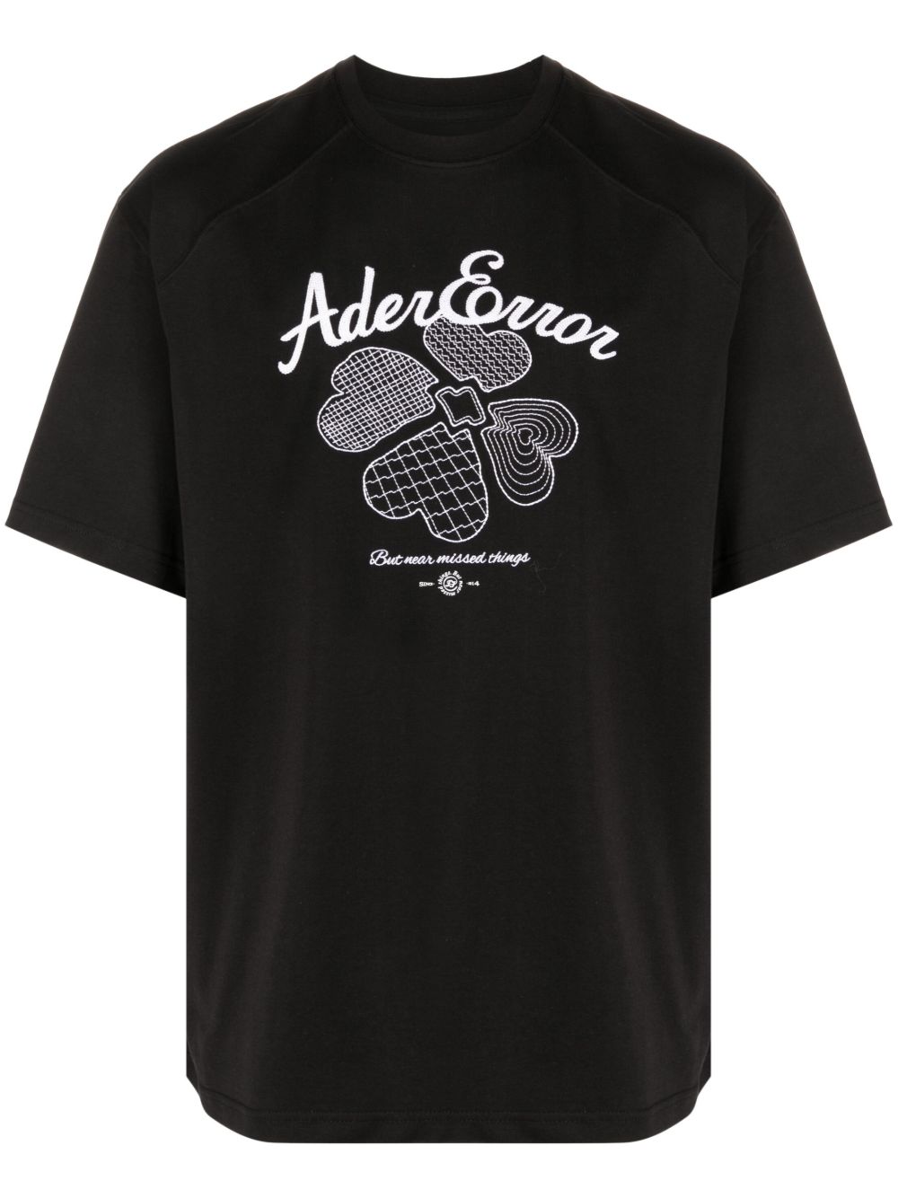 embroidered-logo cotton-blend T-shirt
