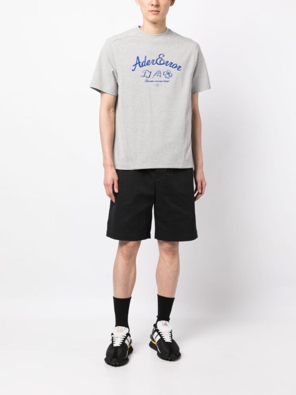 ⁦embroidered-logo cotton T-Shirt⁩ - الصورة ⁦3⁩