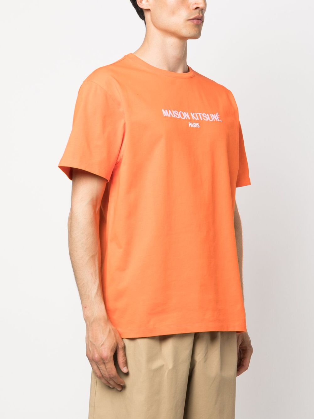 embossed-logo cotton T-shirt
