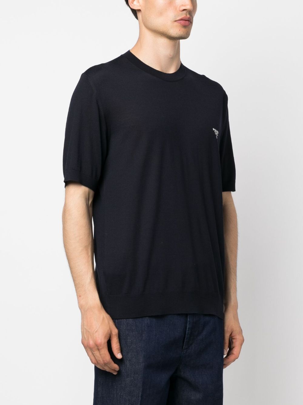crew-neck wool jumper