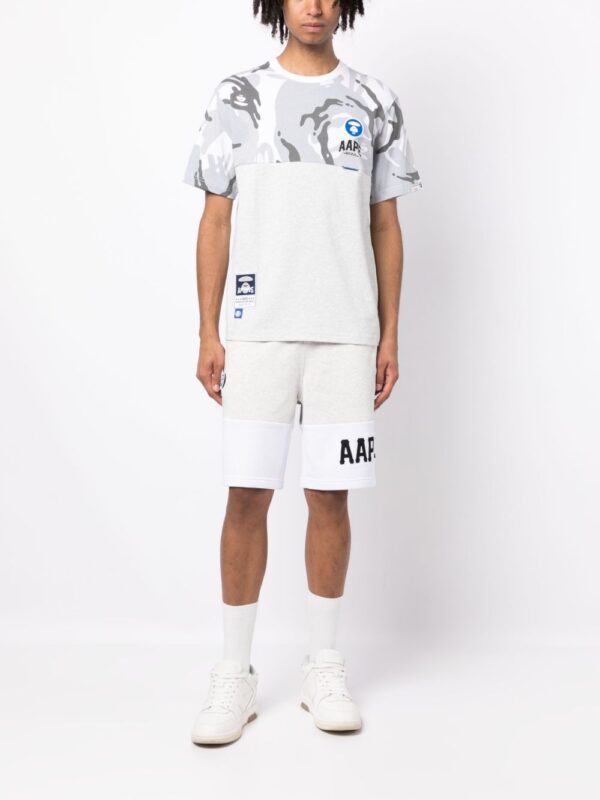 camouflage-print panelled T-Shirt