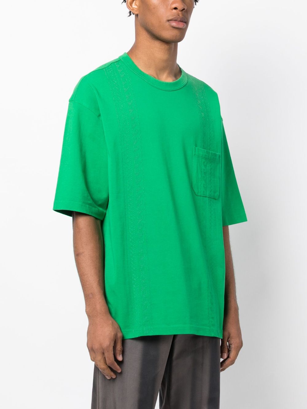 embroidered-design cotton T-shirt