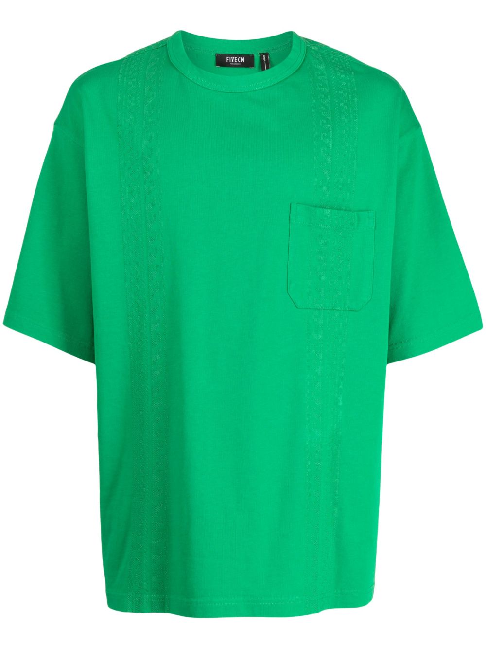 embroidered-design cotton T-shirt