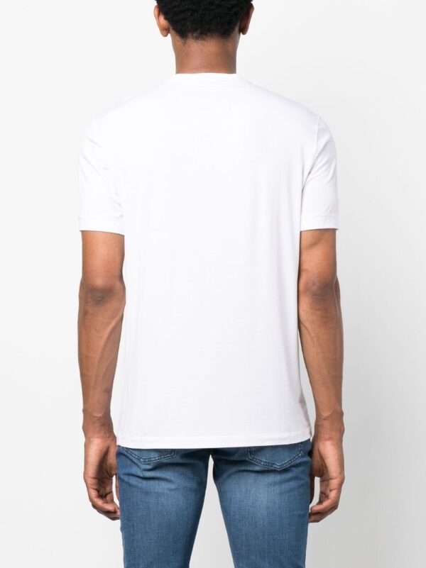 ⁦crew-neck plain T-shirt⁩ - الصورة ⁦2⁩