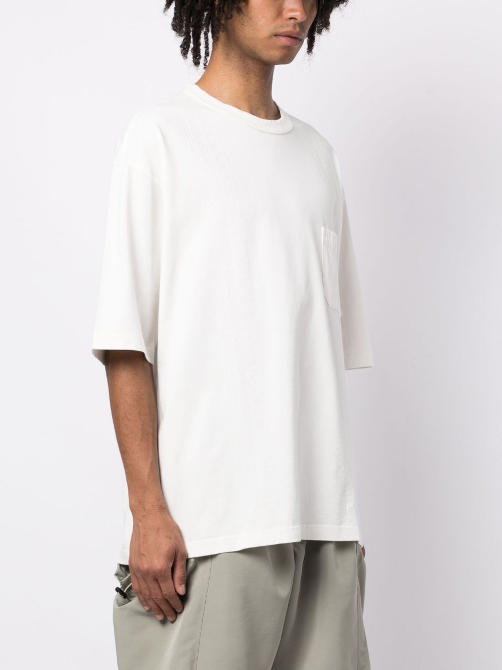 embroidered-design cotton T-shirt