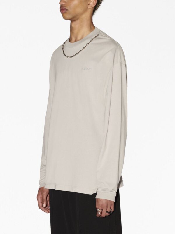 ⁦Ballchain long-sleeve cotton top⁩ - الصورة ⁦2⁩