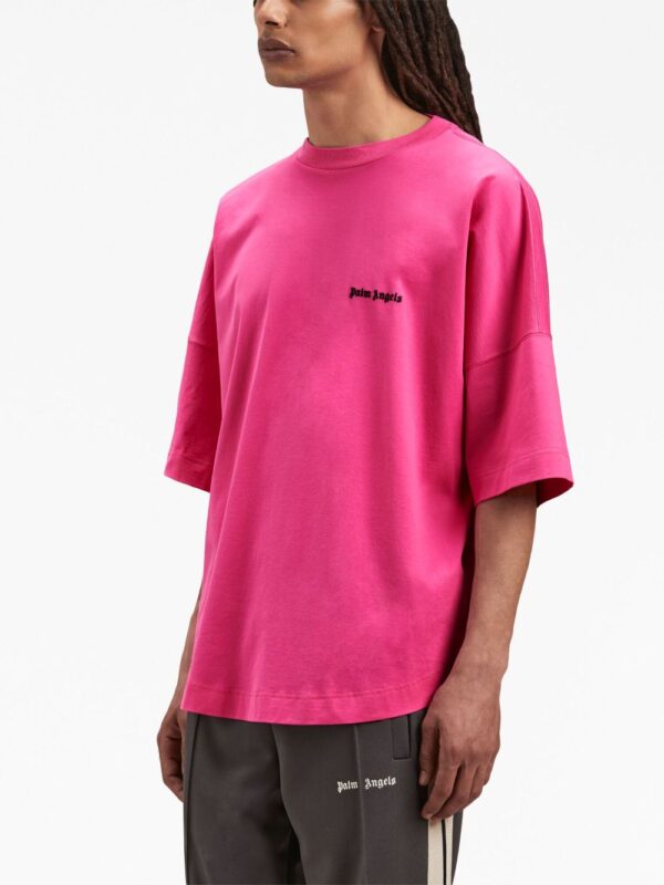 ⁦embroidered-logo crew-neck T-shirt⁩ - الصورة ⁦2⁩