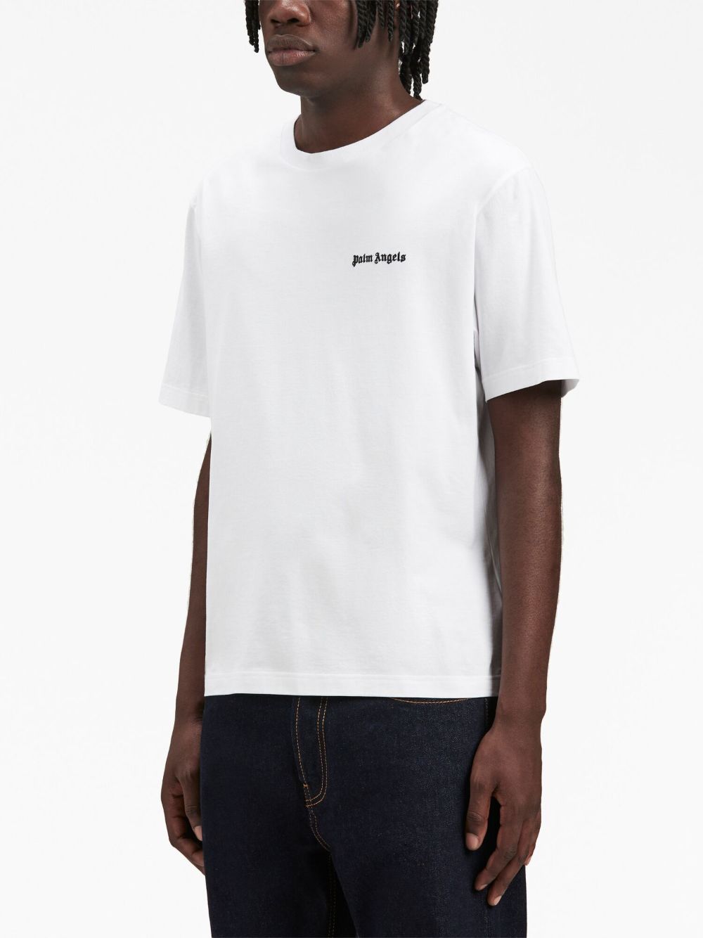 embroidered-logo crew-neck T-shirt