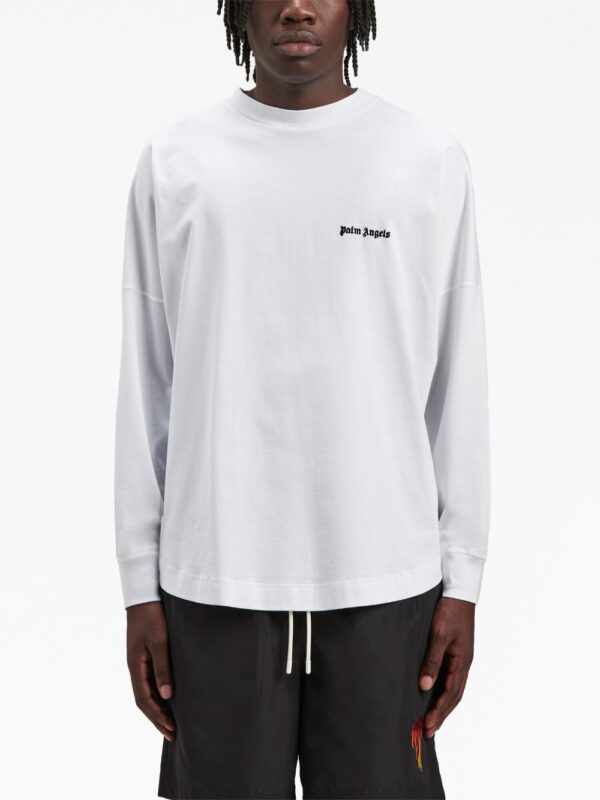 embroidered-logo long-sleeve T-shirt