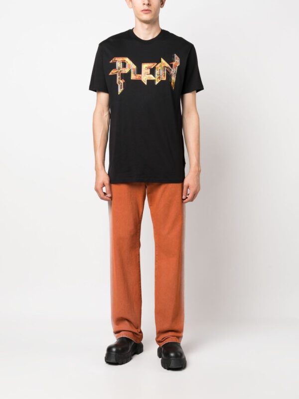 ⁦Chrome gem-embellished T-shirt⁩ - الصورة ⁦4⁩