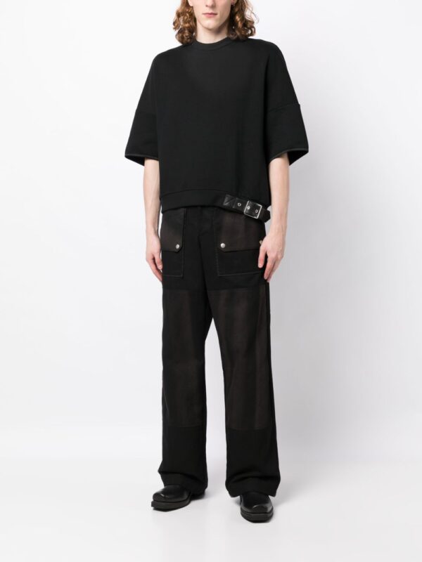 ⁦buckle-detailed cotton T-shirt⁩ - الصورة ⁦3⁩