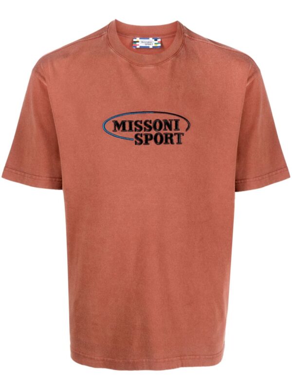 embroidered-logo cotton T-shirt