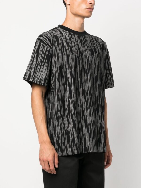 ⁦crew-neck striped T-shirt⁩ - الصورة ⁦3⁩