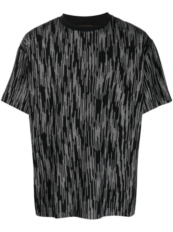 crew-neck striped T-shirt