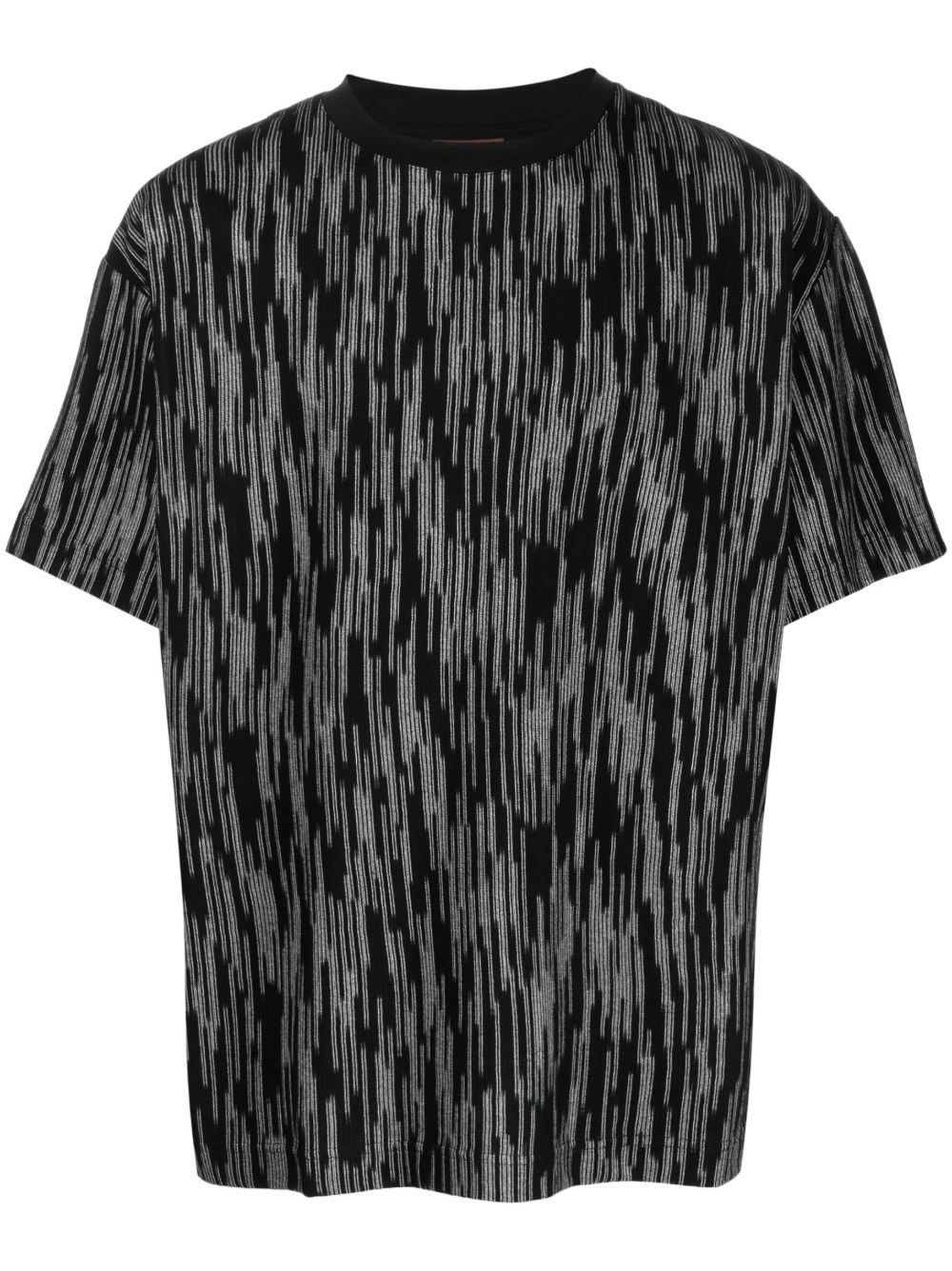 crew-neck striped T-shirt