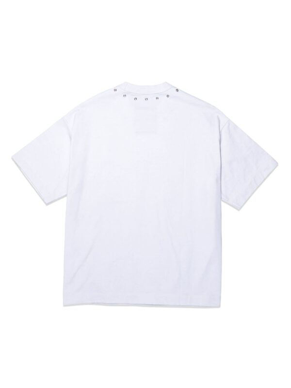 ⁦eyelet-trim cotton T-shirt⁩ - الصورة ⁦2⁩